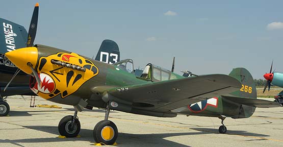 Curtiss P-40K Warhawk N401WH, April 29, 2016